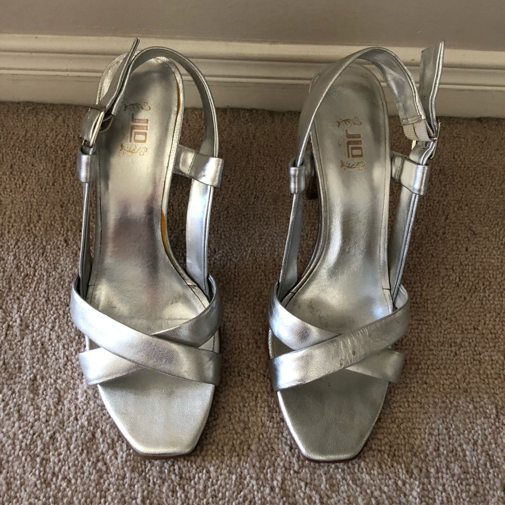 Jlo silver heels